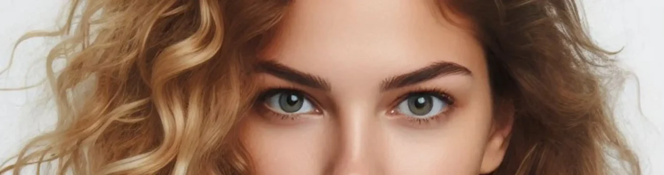 دختر دارای موهای زیبا